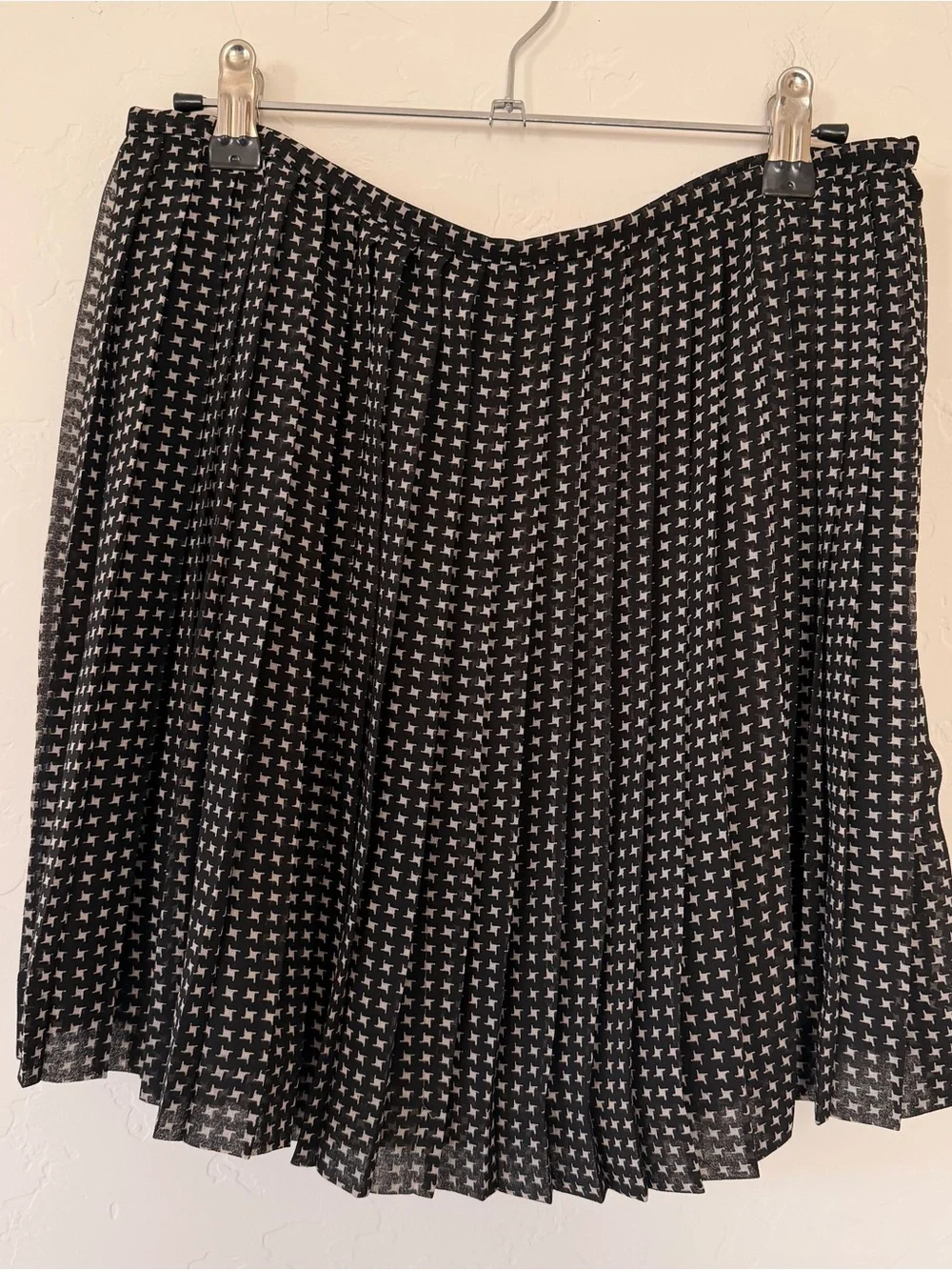 Madewell Pleated Patterned Mini Skirt Size 4